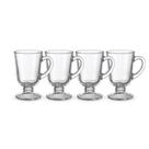 Conjunto 4 Canecas Xícaras Cappuccino Vidro Royal 120ml Pequena Transparente Café Elegante Conjunto 4 Canecas Xícaras Cappuccino Vidro Royal 120ml Pequena Transparente Café Elegante