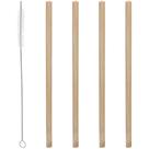Conjunto 4 Canudos de Bambu Reutilizaveis com Escova para Limpeza 20cm Conjunto 4 Canudos de Bambu Reutilizaveis com Escova para Limpeza 20cm