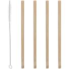 Conjunto 4 Canudos De Bambu Reutilizaveis Com Escova Para Limpeza 20cm Conjunto 4 Canudos De Bambu Reutilizaveis Com Escova Para Limpeza 20cm