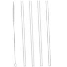 Conjunto 4 Canudos de Vidro Lyor com Escova para Limpeza 20cm Conjunto 4 Canudos de Vidro Lyor com Escova para Limpeza 20cm
