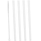 Conjunto 4 Canudos De Vidro Lyor Com Escova Para Limpeza 20cm Conjunto 4 Canudos De Vidro Lyor Com Escova Para Limpeza 20cm