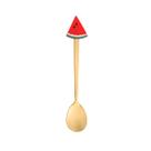 Conjunto 4 Colheres de Chá de Aço Inox Fruit Dourado 28873 - Wolff