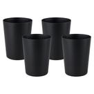Conjunto 4 Copos 550ml Plástico São Bernardo Preto