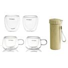 Conjunto 4 Copos Café Chá 100ml 80ml 1 Copo Ecológico Tampa Conjunto 4 Copos Café Chá 100ml 80ml 1 Copo Ecológico Tampa