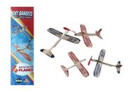 Conjunto 4 de kits de avião Balsa Wood Planadores e aviões a hélice