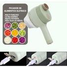 Conjunto 4 Em 1 Cortador Fatiador De Legumes Elétrico Portátil Sem Fio Processador De Alimentos