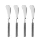 Conjunto 4 Espátulas de Aço Inox Cor Prata Espiral Wolff