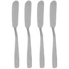 Conjunto 4 espátulas para manteiga em aço inox 15x1,5x1