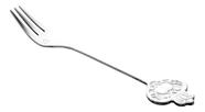 Conjunto 4 Garfos de Bolo de Aço Inox Key Prata