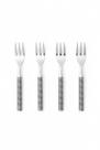 Conjunto 4 Garfos de Petiscos / Aperitivos Aço Inox Espiral Wolff