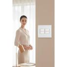 Conjunto 4 Interruptores Simples 4x4 Modular Branco