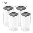 Conjunto 4 Organizadores Herméticos Block 340ml Natural - OU COB 1100