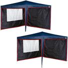 Conjunto 4 Parede Oxford Azul 3 X 3 m Para Gazebo - Mor