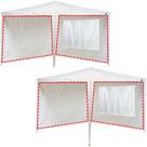 Conjunto 4 Parede Ráfia Branco 3x3m Para Gazebo - Mor