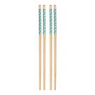 Conjunto 4 Pares de Hashis Sunflower 24cm x 1cm Azul Bambu Conjunto 4 Pares de Hashis Sunflower 24cm x 1cm Azul Bambu