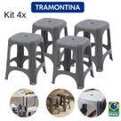 Conjunto 4 PeÇas Banquetas PrÁticas Resistente Tramontina Conjunto 4 PeÇas Banquetas PrÁticas Resistente Tramontina