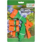 Conjunto 4 peças com Pistola 6 Funções 19,8x15,5x5,9cm Verde Ergo Conjunto 4 peças com Pistola 6 Funções 19,8x15,5x5,9cm Verde Ergo