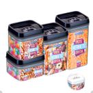 Conjunto 4 Potes Herméticos Mantimento Acrílico Transparente