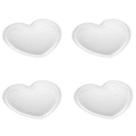 Conjunto 4 Pratos Cristal Coração Pearl - Wolff Conjunto 4 Pratos Cristal Coração Pearl - Wolff