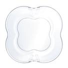 Conjunto 4 Pratos para Sobremesa de Vidro Butterfly 17cm 29274 - Wolff Conjunto 4 Pratos para Sobremesa de Vidro Butterfly 17cm 29274 - Wolff