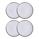 Conjunto 4 Pratos Rasos 25cm Canyon Porcelana Tramontina