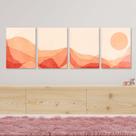 Conjunto 4 quadros mdf montanhas Conjunto 4 quadros mdf montanhas