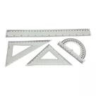 Conjunto 4 Réguas para Desenho de Uso Escolar - School Basics