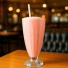Conjunto 4 Taças De Vidro Milkshake Copo Decorado 330ml