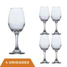 Conjunto 4 Taças de Vinho Resistente Degustação Vinho 365ml