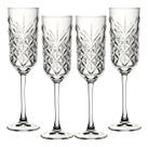 Conjunto 4 Taças Vidro Pasabahce Timeless Champanhe 175ml Transparente