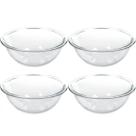 Conjunto 4 Tigelas de Vidro 1,5L Potes Redondos Marinex Plus Astral Bowls Transparentes