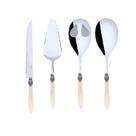 Conjunto 4 Utensílios Domésticos Luxo Pérola Oxford Bugatti Conjunto 4 Utensílios Domésticos Luxo Pérola Oxford Bugatti