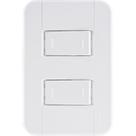 Conjunto 4 X 2 com 2 Interruptores Paralelos Branco - 10 a / 250 V - Tramontina