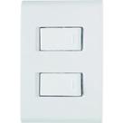 Conjunto 4" X 2" de 1 Interruptor Simples 10a 250v + 1 Interruptor Paralelo 10a 250v - Tramontina
