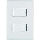 Conjunto 4" X 2" de 1 Interruptor Simples 10a 250v + 1 Interruptor Paralelo 10a 250v - Tramontina Conjunto 4" X 2" de 1 Interruptor Simples 10a 250v + 1 Interruptor Paralelo 10a 250v - Tramontina