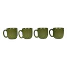 Conjunto 4 Xícaras Cerâmica Graffiato 100ml Café Chá