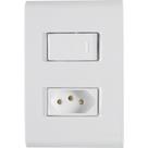 Conjunto 4x2 1 Interruptor 10 A 250 V e 1 Tomada Tramontina