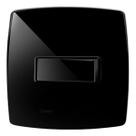 Conjunto 4x2 1 Interruptor Paralelo 10a Perola Negra