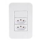 Conjunto 4x2 1 Interruptor Simples 10 A 250 V 2 Tomadas 2p+t 10 A 250 V Tramontina