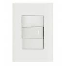 Conjunto 4x2 1 Interruptor Simples 10 A 250 V Tramontina Giz Branco