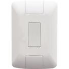 Conjunto 4x2 1 Interruptor Simples Tramontina Aria 6 A 250 V Branco