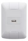 Conjunto 4x2 1 Tomada USB 1,5 A Bivolt Tramontina Aria
