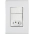 Conjunto 4x2 2 Interruptores 10 A 250 V e 1 Tramontina