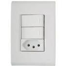 Conjunto 4x2 2 Interruptores Paralelos 10 A 250 V 1 Tomada 2p+t 10 A 250 V Tramontina Liz