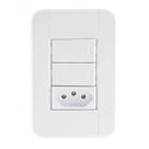 Conjunto 4x2 2 Interruptores Simples 10 A 250 V 1 Tomada 2p+t 20 A 250 V Tramontina