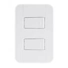 Conjunto 4x2 2 Interruptores Simples 10 A 250 V Tramontina Branco