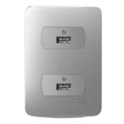 Conjunto 4X2 2 Tomadas USB S3B70812 Miluz Schneider Aluminio