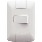 Conjunto 4x2 c/ 1 Interruptor Simples Horizontal Aria 6A 250V Tramontina