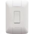 Conjunto 4x2 com 1 Interruptor Bipolar Simples Tramontina Aria 10 A 250 V Branco