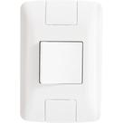 Conjunto 4x2 Com 1 Interruptor Bipolar Simples Tramontina Aria 25 A 250 V Branco Tramontina